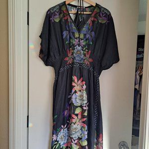 Johnny Was 100% Silk Floral Kimono 'Kelly' Dress